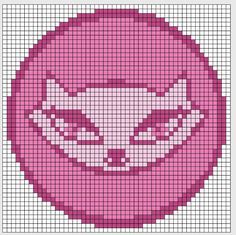 a cross stitch pattern with an image of a woman's face in the center