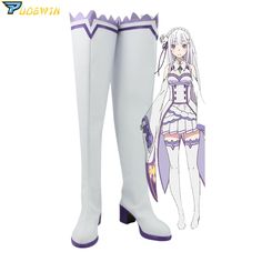 SPECIFICATIONSSpecial Use: CostumesSource Type: AnimeSource: Re:Zero kara HajimeruOrigin: Mainland ChinaGender: WOMENCharacters: EmiliaBrand Name: SBluuCosplay White Round Toe Boots For Cosplay, Emilia Cosplay, Re:zero Kara Hajimeru Isekai Seikatsu, Cosplay Boots, Custom Made Shoes, Shoes World, Different World, A Different World, Cosplay Shoes