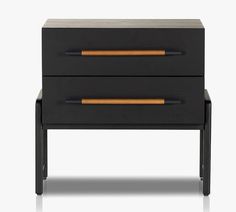 an image of a nightstand with two drawers on each side and one drawer in the middle