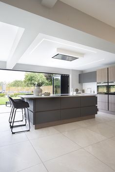 the kitchen is clean and ready to be used for cooking or eating, as well as other things in the house