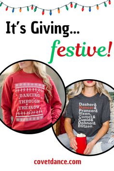 Holiday Tees and Sweatshirts for Dancers and Ballerinas Nutcracker Gifts, Gifts For Dancers, Dancer Gifts, Holiday Tees, Comfy Sweatshirts, Dance Tee