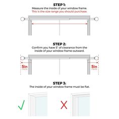 the instructions for how to install an overhead window frame in your home or office area