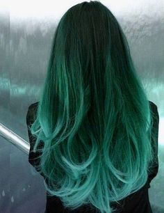 Off Black to Teal Green to Teal Blue Mermaid Colorful Ombre Indian Remy Clip In Hair Extensions C037 [C037] - VPfashion.com Green Hair Dye, Mermaid Hair Color, Hair Chalk, Temporary Hair Color, Ombre Hair Color, Hair Sale, Dye My Hair, Hair Dye Colors, Mermaid Hair