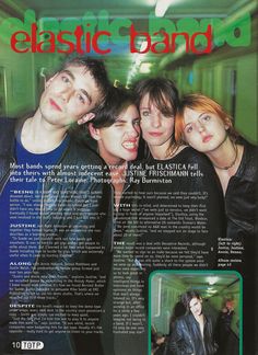 an advertisement for the band's upcoming album, plastic band is featured in this magazine