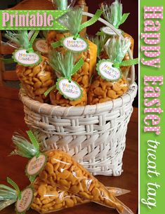 a basket filled with nuts sitting on top of a table