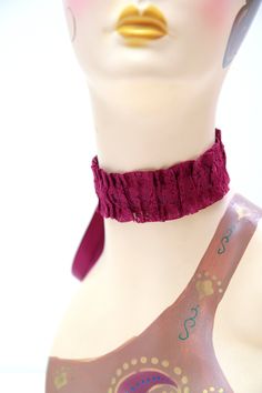 "Dress-up a whimsical ensemble with a Victorian-style choker necklace, featuring a beautiful burgundy floral lace and satin ties. ...Enchanting on a summer evening with an off-the-shoulder top, or perfectly pretty layered with some of your other favorite baubles!! ...Looks lovely with a vintage brooch or flower pinned to it too!! -100% polyester lace. -1.5\" in height. -Adjustable fit; one size fits most. -Hand wash cold; air dry. -Available in a rainbow of colors. Shown in 'Burgundy'. View all Adjustable Lace Choker For Party, Adjustable Purple Choker For Party, Women Choker Necklace, Old Hollywood Style, Lace Choker, Womens Chokers, Burgundy Lace, Burgundy Floral, Colour Star