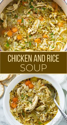 chicken and rice soup with vegetables Flavorful Chicken And Rice Soup, Simple Chicken And Rice Soup, Italian Chicken And Rice Soup, Rice Chicken Noodle Soup, Soupy Chicken And Rice, Chicken N Rice Soup Recipes, Leftover Chicken And Rice Soup, Chicken Snd Rice Soup Recipes, Chicken Noodle And Rice Soup