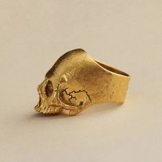 Gold Plated Decayed Skull Ring Brass material We ship our products with UPS express (within 3-5 days delivery) Hand crafted details. The production time is 2-3 business days. All sizes are available, please just tell me the size you need. Weight is approximately 18-22 gram. (depending on the ring size) If you have any questions please don't hesitate to ask... Thank you for looking my shop! Luxury Gold Skull Ring Gift, Luxury Gold Skull Ring For Gift, Gold Skull Ring, Luxury Gold Men's Skull Ring, Gold Skull Shaped Collectible Ring, Gold Skull Ring Collectible, Mens Skull Rings, Rings Men, Gold Skull