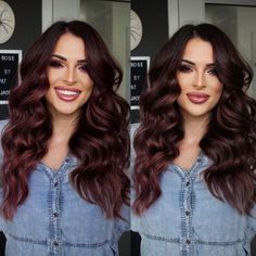 50 Shades of Burgundy Hair Color Trending in 2023 Deep Burgundy Hair Color, Chocolate Cherry Hair, Deep Burgundy Hair, Pelo Color Vino