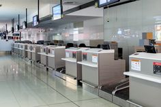 Check In Counter, Metal Shop Building, Melbourne Airport, Haneda Airport, Shop Buildings, Alaska Airlines, Metal Shop, Check In