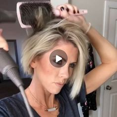 Short Hair Tutorials How To Style Bob, Jocelyn Mcclellan Hair Short, Miranda Derrick Hair, Jenny Mccarthy Hair, Jocelyn Mcclellan, Choppy Bob, Flat Hair