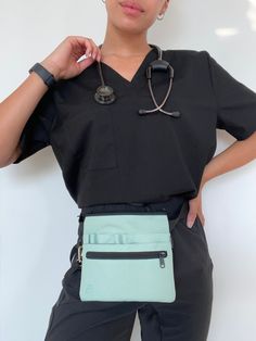 The ultimate nurse fanny pack to keep you organized and comfortable throughout your shift. Adjustable, lightweight, and made out of durable water-resistant polyester. Each waist pack has a standard adjustable belt length of 20" - 43" inches Choose option "Basic Belt 20 - 43 in" to comfortably fit US Sizes XS - L Choose option "Add-On Belt 21 - 63" to comfortably fit up to US Size 3XL - PLEASE NOTE: The Add-On Belt is a Belt Extender that clips into the waist pack's existing belt. With this optio Nurse Fanny Pack, Belt Organizer, Tech Pouch, Nurse Bag, Veterinary Technician, Cute Nurse, Waist Pouch, Utility Belt, Tool Belt