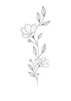 Small Flower Stencil Tattoo, Floral Line Tattoo Design, Simple Small Flower Drawing, Female Arm Tattoo Stencils, Simple Chest Tattoos For Women, Simple Flowers Tattoo Design, Flower Line Work Tattoo Design, Flower Tattoo Drawings Simple, Line Art Flowers Tattoo