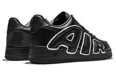 Nike teams up with LA-based streetwear brand Cactus Plant Flea Market for a special edition Air Force 1 Low Premium. The shoe features a stealthy monochromatic finish on the all-leather upper. In a nod to the Nike Air More Uptempo, ‘AIR’ is superimposed on the lateral side panel of the right shoe, each letter framed in reflective detailing for added visibility. ‘FLEA’ adorns the side of the left shoe in the same oversized style. This collaboration is sure to be a hit among sneakerheads and stree Cactus Plant Flea Market, Nike X Travis Scott, Vapour Max Nike, Air Jordans Women, Nike Sacai, Low Air Jordan 1, Jordans Women, Womens Air Jordans, Cactus Plant