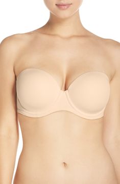 Wacoal Red Carpet Convertible Strapless Bra | Nordstrom Best Strapless Bra, Convertible Bra, Comfortable Bras, Halter Style, Strapless Bra, Underwire Bra, Bra Lingerie, Who What Wear, Bra Sizes