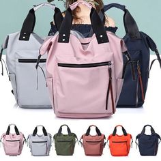 Waterproof Backpack Women, School Handbag, Shoulder School Bag, Handbag Ideas, Backpack Handbags, Girls Backpack, Anti Theft Backpack, Backpack For Teens, Purse Backpack