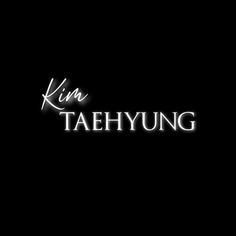 a black background with the words king taehyung written in white letters on it