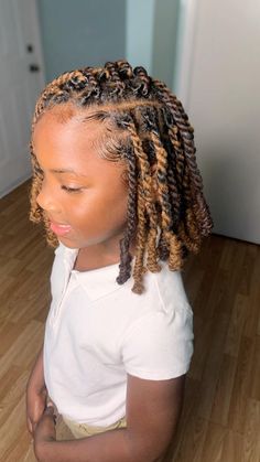 Dread Hairstyles For Girls Kids, Kids Locs Styles Girls Short, Kids Invisible Locs