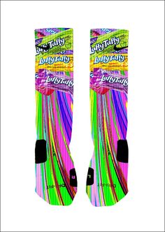 Custom Laffy Taffy Candy Socks Custom Nike Elite Socks on Etsy, $18.00 Laffy Taffy Candy, Nike Heels, Basketball Stuff, Taffy Candy, Adidas Socks, Laffy Taffy, Nike Free Runners, Lebron Shoes