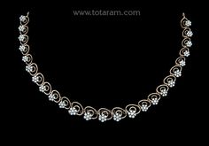 18 Karat Rose Gold Polish Diamond Necklace - 235-DN510 - in 13.050 Grams for USD $3253.29. 
Made in India by Totaram Jewelers Online this product is in Gold - 18 Karat Gold  & is an excellent gift for Adult - Women. Ships fully insured with secured guaranteed delivery for free with your order over $250 from New Jersey USA & comes with 30 days exchange policy. Traditional Rose Gold Necklaces For Anniversary, Traditional Rose Gold Necklace For Anniversary, Gold Polish, Gifts For Adults, 18k Rose Gold, New Jersey, Diamond Necklace, For Free, Rose Gold