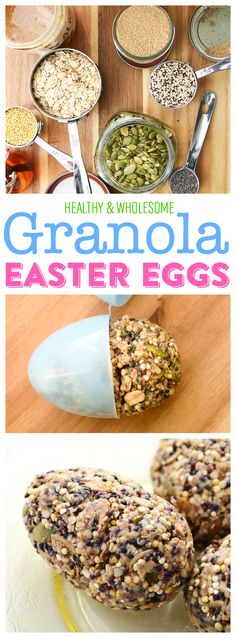 an image of granola easter eggs