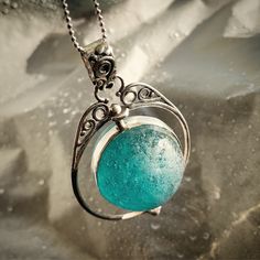 This one is sold but yours would be custom made from your choice of available seaglass (or your own). Sea Glass, Pendant Necklaces, Sterling Silver Earrings, Turquoise Necklace, Jewelry Necklace Pendant, Silver Earrings, Custom Made, Gemstone Rings, Handmade Items