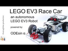 the lego evv3 race car is shown in this advertisement for an automobile company