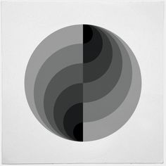 an abstract black and white photo with the shape of a circle