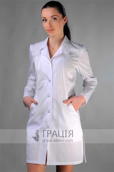 Lab Coat Fashion, Nurse Fashion Scrubs, Beauty Uniforms, Doctor Dress, Blouse Nylon, Doctor Outfit, Nursing Fashion