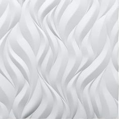 an abstract white wallpaper with wavy lines on the top, and bottom half of it