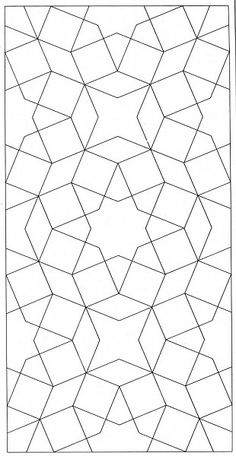 an image of a pattern that looks like hexagonals in black and white