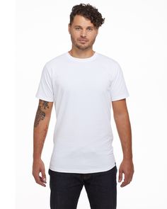 Unisex 5.5 oz., Organic USA Made T-Shirt - WHITE - S | econscious USA Made T-Shirt in White Size Small | Organic Blank Apparel, Fabric Tape, How To Make Tshirts, Shirt White, Cotton Shorts, Men Short Sleeve, Black Shirt, Award Winning, Cotton Tshirt