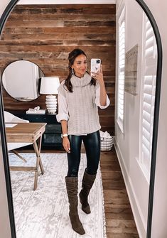 Shop our Influencers' top picks on Amazon Leather Leggings Fall, Womens Sweater Vest, Winter Outfit Accessories, Sweater Vest Knit, Vest Knit, Modest Casual Outfits, Sweater Vest Women, Womens Sweater, Fall Clothes