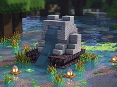 Lokicrafts House, Minecraft Lamp Post Designs, Minecraft Build Blueprints Layout, Minecraft Lounge Chair, Cute Minecraft Survival Ideas, Minecraft Community Garden, Minecraft Mineshaft Entrance Ideas, Minecraft Base Ideas Survival Easy, Survival Builds Minecraft