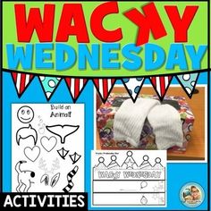 wacky wednesday activities and crafts for kids to do with their own hands on the table