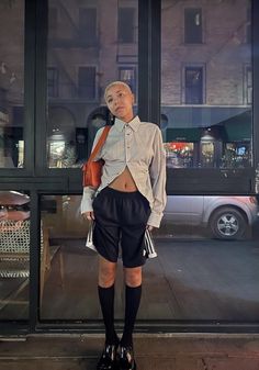 Miu Miu Boots 
Fall Inspo 
Winter Inspo
Spring Inspo
Ruby Lyn 
Devon Carlson 
Adidas 
Bloke core 
Bella Hadid 
Bloke core 
New York Track Shorts Outfit, Berlin Fashion Street, Shorts Aesthetic, European Street Style, Aesthetic Street, Models Off Duty Style, Shorts Outfit, Adidas Outfit, Street Style Summer