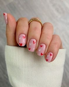 Short Fake Nails, Colorful Nails, Her Nails, Pink Acrylic Nails, Girls Nails, Nails Pink