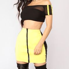 Black And Yellow Skirt Cheap Yellow Stretch Mini Skirt, Cheap Stretch Yellow Mini Skirt, Fitted Yellow Skirt For Night Out, Trendy Yellow Mini Skirt For Party, Fitted Yellow Mini Skirt For Night Out, Yellow Mini Skirt For Night Out, Yellow Mini Skirt For Summer Night Out, Chic Yellow Skirt For Night Out, Casual Yellow Mini Skirt For Party