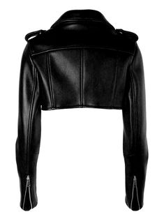 Sheepskin Zip front Front zip pockets Cropped silhouette Belted straight hem Polyester lining Our Style No. ZC_CLISTA Made-to-order (MTO) style Please allow additional 3-5 days for MTO order to be processed Fitted Cropped Leather Outerwear, Fitted Leather Cropped Jacket With Zipper Closure, Fitted Cropped Leather Jacket For Winter, Fitted Cropped Biker Outerwear, Fitted Cropped Biker Jacket With Zipper, Fitted Cropped Biker Jacket With Zipper Closure, Fitted Biker Cropped Jacket With Zipper Closure, Luxury Cropped Leather Jacket For Fall, Luxury Cropped Winter Outerwear