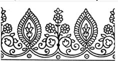 an ornamental design with flowers and leaves on it, vintage line drawing or engraving illustration