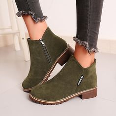 Category:Boots; Upper Materials:Suede; Season:Fall,Winter; Heel Type:Block Heel; Gender:Women's; Toe Shape:Round Toe; Type:Booties Ankle Boots; Style:Casual,Fashion,Minimalism; Heel Height(inch):1-2; Outsole Materials:Rubber; Occasion:Daily; Closure Type:Zipper; Pattern:Solid Color; Listing Date:09/07/2022; Production mode:Self-produce; 2024 Trends:Suede Shoes,Plus Size; Foot Length:; Foot Width:; Size chart date source:Provided by Supplier.; US Size:null; UK Size:14.5; EU Size:50; Heel Height:Low Heel Low Heel Booties, Womens Suede Boots, Daily Walking, Shoes To Buy, Low Heel Boots, Winter Ankle Boots, Block Heel Boots, Many Shoes, Classic Boots