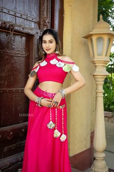 Navratri Outfits, Garba Outfit, Lehenga Design, Haute Couture Embroidery, Navratri Dress, Western Work, Crop Top And Skirt, Long Kurti