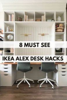 Get inspired with these clever IKEA Alex desk hacks! This simple storage unit might be the perfect solution for your home workspace needs. Ikea Alex Desk, Alex Desk, Desk Hacks, Home Workspace, Ikea Alex, Ikea Desk, Playroom Storage, Storage Unit, Desk Organization