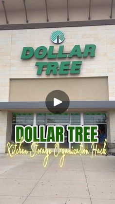 dollar tree store front with the words dollar tree written on it