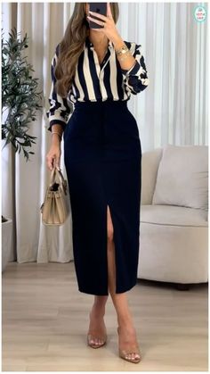 Look Working Girl, Affordable Outfits, Fashionable Work Outfit, Professional Outfits Women, Stylish Work Attire, Business Casual Outfits For Work, Classy Dress Outfits, Classy Casual Outfits