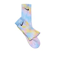 Hi Everyone These Are Brand *New* Nike Everyday Cotton Cushion Socks That Were Hand Dyed, Never Worn, Unique Fun Pair, Photo Of Actual Sock, That Make A Bold Statement , Thank You For Viewing, They Come Pre Washed After Process Limited Quantity Batch Of Hand Dyed Socks, Every Pair I Make Will Be Unique , And No Two Will Ever Be Alike , Makes A Great Gift , Thank You Enjoy Sizes Yth 5y-7y Wmn 6-10 Men 6-8 Machine Wash With Like Colors Please Don't Bleach, Tumble Dry Low Nike Socks Women, Dyed Nike Socks, White Nike Socks, Dyed Socks, Dri Fit Socks, Nike Crew Socks, Nike Shoes Women Fashion, Vintage Socks, Nike Socks