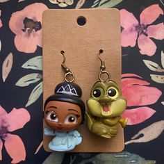 disney princess and the frog earrings