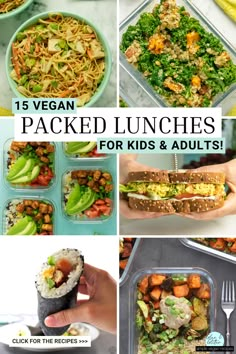 15 vegan packed lunches for kids and adults