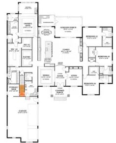 the floor plan for an apartment with multiple rooms and two levels, including one bedroom