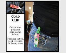 Cord Clips help manage medical tubing to make your life easier! These flexible, versatile clips hold feeding tubes, IV tubes, dialysis tubing, ventilator tubing, and really any other type of medical tubing. Simply snap the Cord Clips fabric length around whatever tubing you want to wrangle, and then Iv Tube, Kitty Care, Iv Line, Medical Accessories, Iv Infusion, Tub Ideas, Feeding Tube, Slime Recipe, Twin Boys